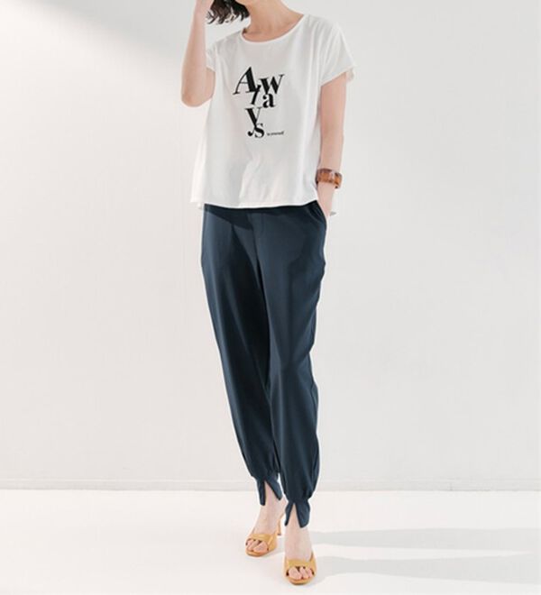 RANAN（ラナン）の「機能付き！裾スリットパンツ（フルレングスパンツ）」｜詳細画像