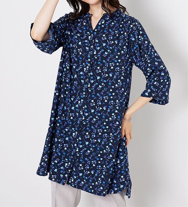 BELLUNA（ベルーナ）の「レーヨン素材袖フレアーワンピース（その他ワンピース）」｜詳細画像