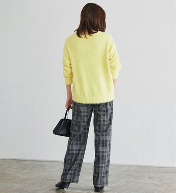 Pierrot（ピエロ）の「カシミヤタッチセミルーズストレートパンツ（フルレングスパンツ）」｜詳細画像