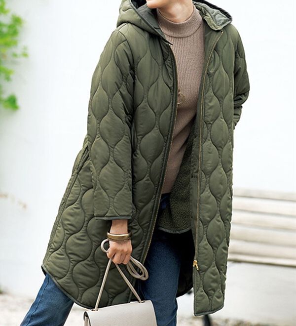 BELLUNA（ベルーナ）の「ゆったりが可愛い！ライナー付キルトコート（ロングコート）」｜詳細画像