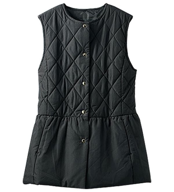 BELLUNA（ベルーナ）の「キルト切替ペプラムベスト（ベスト）」｜詳細画像