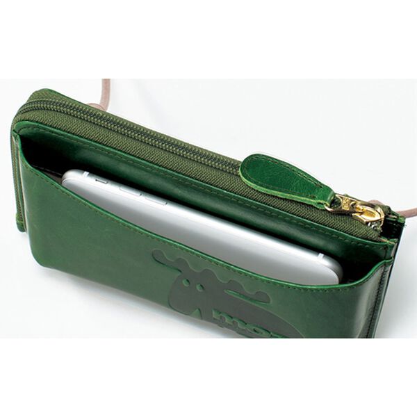 BELLUNA（ベルーナ）の「＜ｍｏｚ＞ヴィンテージ風牛革スマホショルダー（その他バッグ）」｜詳細画像