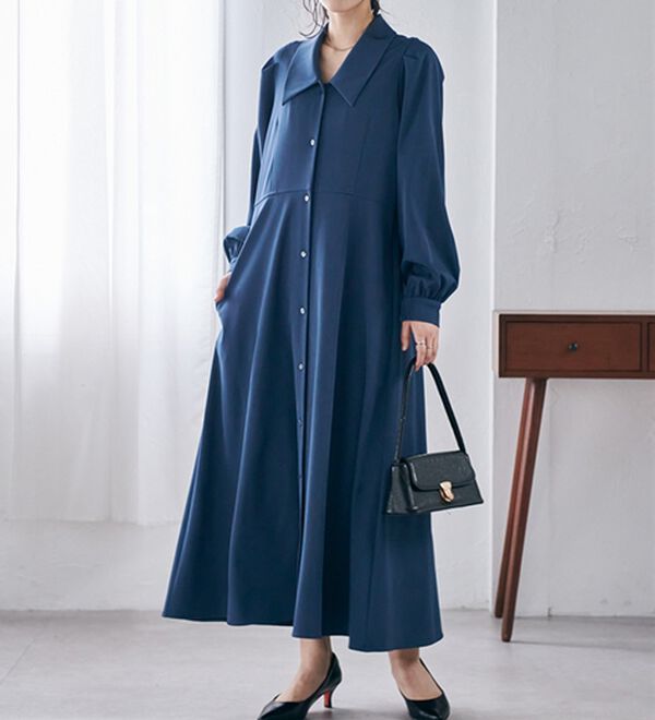 RANAN（ラナン）の「クラシカルカラーシャツワンピ（シャツワンピース）」｜詳細画像