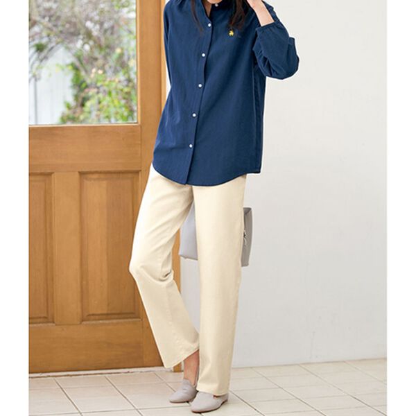 BELLUNA（ベルーナ）の「＜ｍｏｚ＞デニムストレートパンツ（フルレングスパンツ）」｜詳細画像