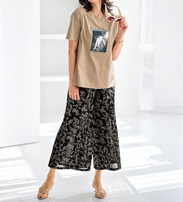 BELLUNA（ベルーナ）の「ヒンヤリ！綿１００％大人フォトプリントＴシャツ（Tシャツ）」｜詳細画像