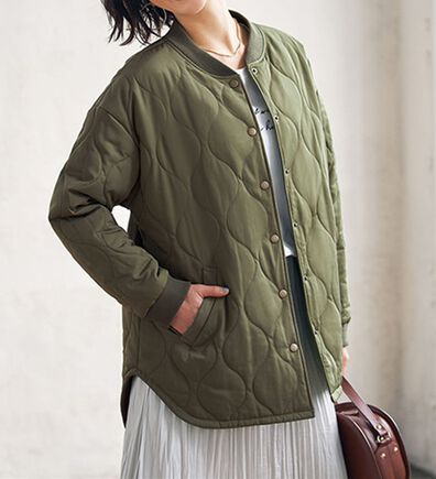 BELLUNA（ベルーナ）の「中わたキルトシンプルブルゾン（ブルゾン）」