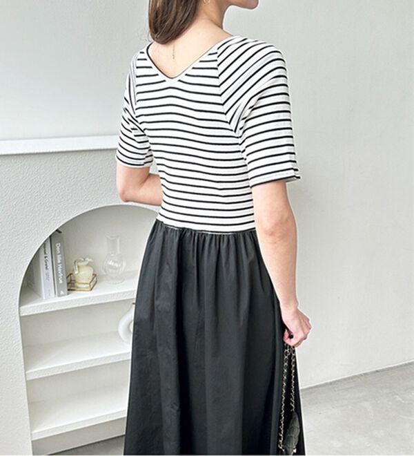 GeeRA（ジーラ）の「前後２ＷＡＹドッキングワンピース（カットソーワンピース）」｜詳細画像