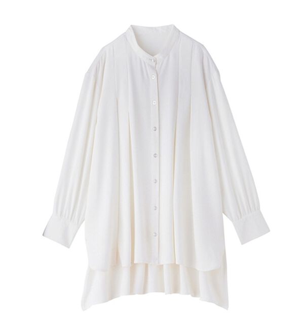 RANAN（ラナン）の「タックデザインバンドカラーシャツ（シャツ）」｜詳細画像