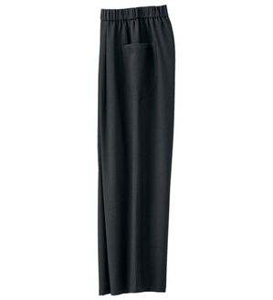 BELLUNA（ベルーナ）の「ウールタッチゆったりパンツ（フルレングスパンツ）」｜杢チャコール