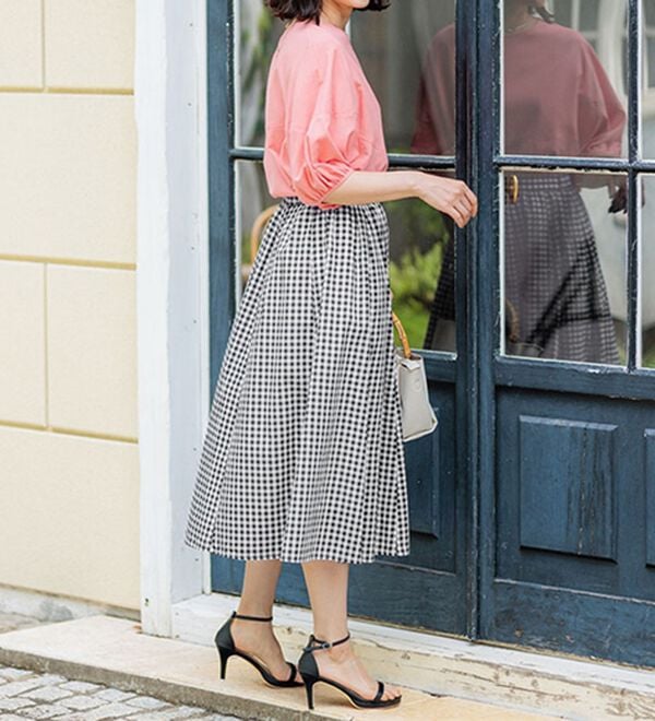 BELLUNA（ベルーナ）の「ふんわり切替フレアースカート（ロングスカート）」｜詳細画像