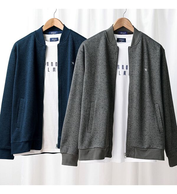 「＜アーノルドパーマー＞コーデ済でサマになるニットアンサンブル（メンズシャツ）」｜詳細画像