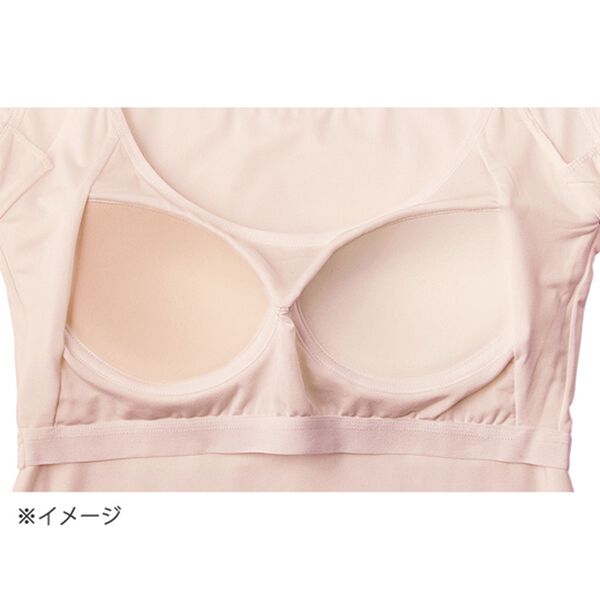 YU'NOW（ユナウ）の「【制菌】カップ付ひんやり冷感！汗取りパッド付クールシリーズ（ブラトップ・カップ付きインナー）」｜詳細画像