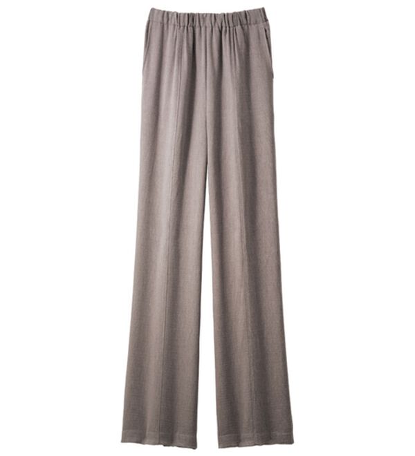 ルフラン（ルフラン）の「日本製肌にさらり綿混ラク楽パンツ（フルレングスパンツ）」｜モカ