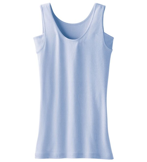 LAVIENNE（ラヴィエンヌ）の「＜さらりラボ＞サラッと涼しい綿混タンク（肌着・インナーウェア）」｜詳細画像