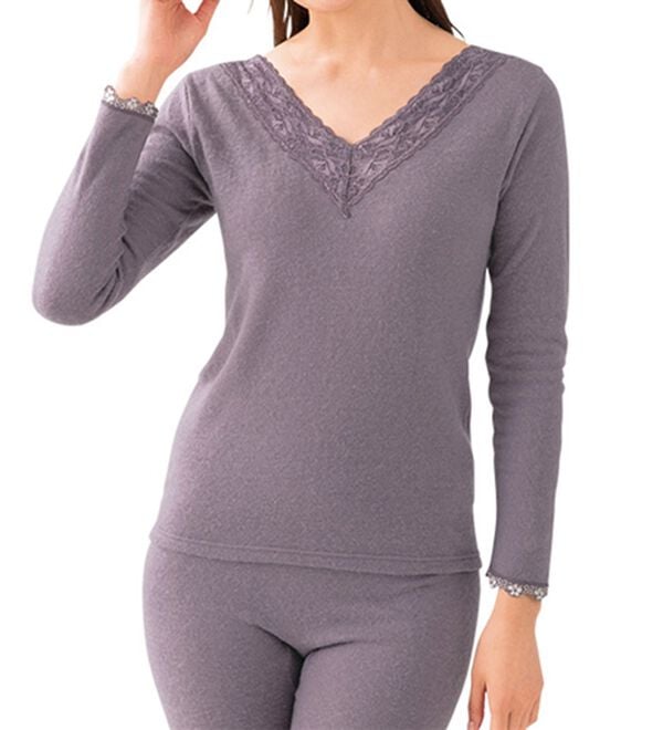 「【３色組】暖かウール入り両起毛インナー（肌着・インナーウェア）」｜詳細画像