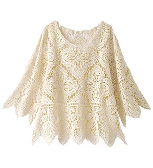 BELLUNA（ベルーナ）の「この夏欲しい！クロシェ風ブラウス（ブラウス）」｜アイボリー