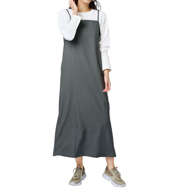 RANAN（ラナン）の「機能付！ベスト&times;キャミワンピースアンサンブル（その他ワンピース）」｜詳細画像