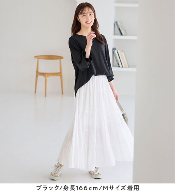 alotta（アロッタ）の「袖タックデザインプルオーバー（カットソー）」｜詳細画像