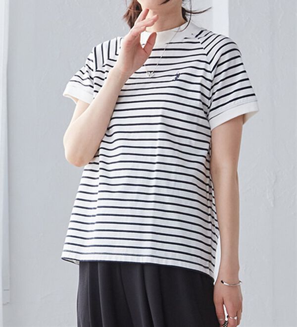 RANAN（ラナン）の「＜Ｕ.Ｓ.　ＰＯＬＯ ＡＳＳＮ.＞綿100％プチハイネックTシャツ（Tシャツ）」｜詳細画像