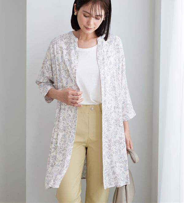 BELLUNA（ベルーナ）の「【接触冷感】レーヨン素材ウエストタック使いワンピース（その他ワンピース）」｜詳細画像