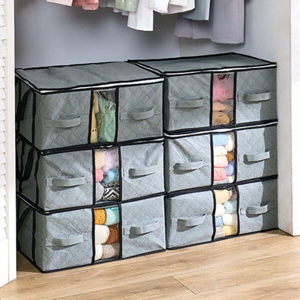 「竹炭消臭　収納ケースセット（衣類・布団収納）」｜詳細画像