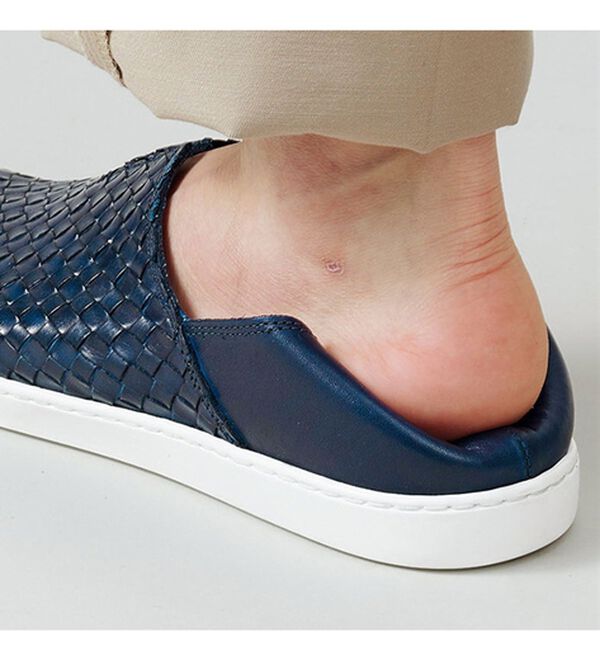 「＜ステファノガンバ＞イタリアンレザーシューズ　メッシュスリッポン（メンズスリッポン）」｜詳細画像