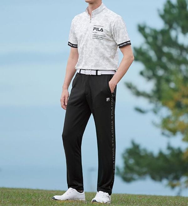 「＜フィラ＞のびのびニットテーパードパンツ（メンズフルレングスパンツ）」｜詳細画像