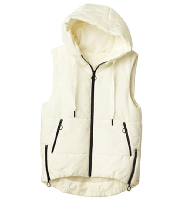 RANAN（ラナン）の「サイドジップコクーン中わたベスト（中わたコート・ベスト）」｜詳細画像