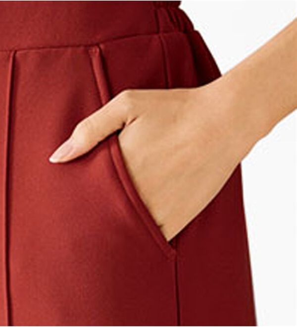 BELLUNA（ベルーナ）の「【快適Ｌａｂ．】裏起毛ジョーゼット素材ワイドパンツ（ワイドパンツ・ガウチョ）」｜詳細画像