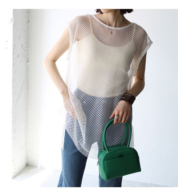 GeeRA（ジーラ）の「メッシュ素材２ＷＡＹプルオーバー（カットソー）」｜詳細画像