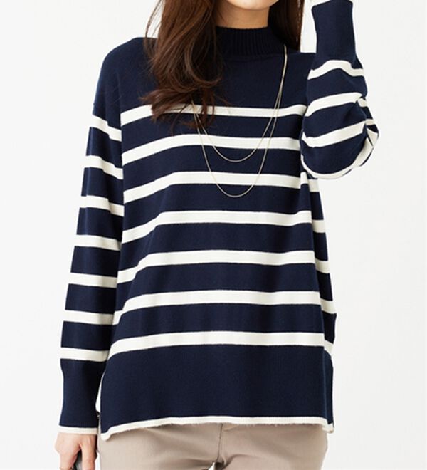 BELLUNA（ベルーナ）の「もちもち素材ハイネックニットプルオーバー（ニット・セーター）」｜詳細画像