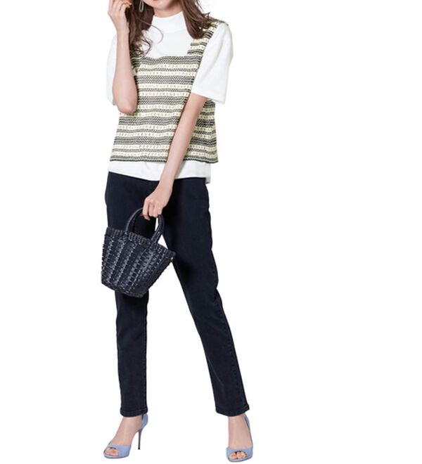 RANAN（ラナン）の「きれい見えストレッチスキニーデニム（スリム・スキニーパンツ）」｜詳細画像