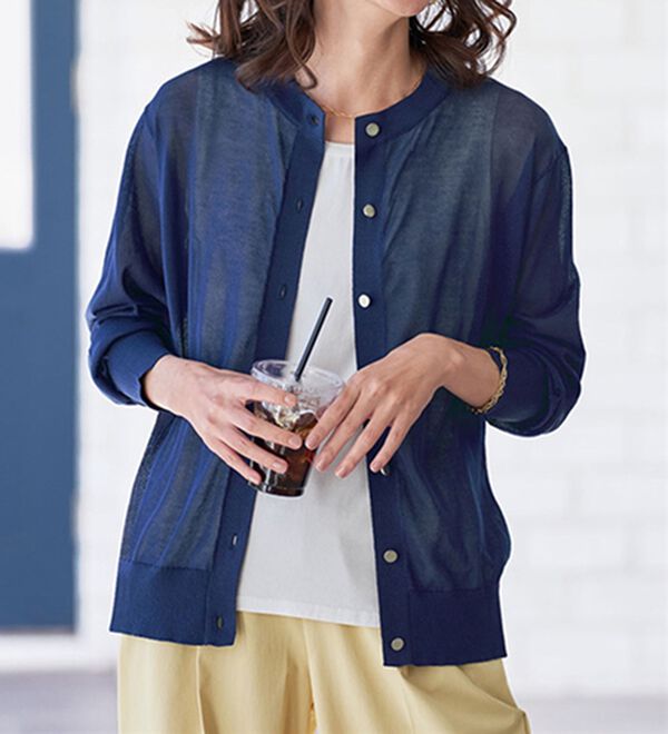 BELLUNA（ベルーナ）の「ヒンヤリ冷感！レギュラーカーディガン（ニットカーディガン）」｜詳細画像