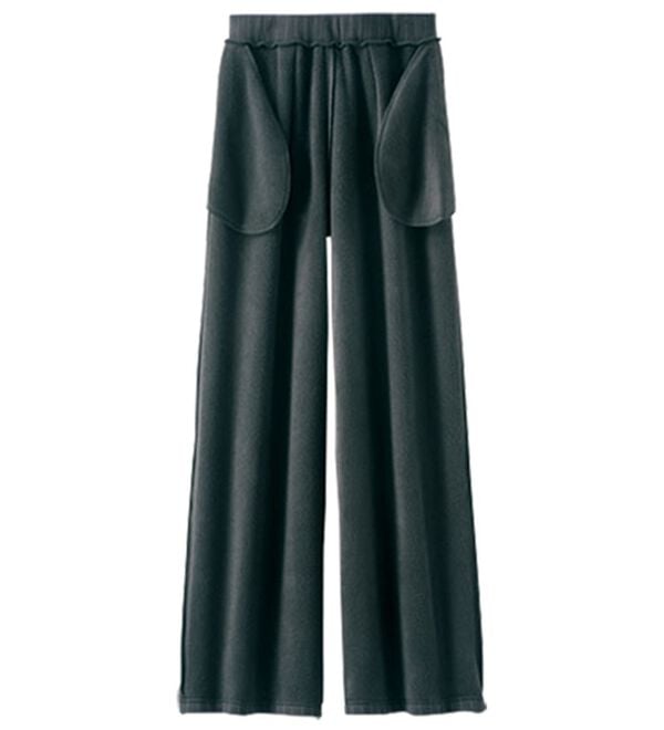 BELLUNA（ベルーナ）の「まるではく毛布！静電防止付裏ファーワイドパンツ（フルレングスパンツ）」｜詳細画像