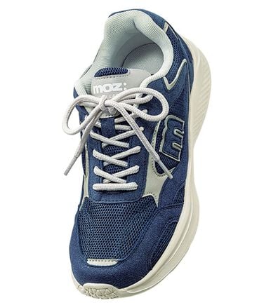 BELLUNA（ベルーナ）の「＜ＭＯＺ＞異素材使いロゴスニーカー（スニーカー）」