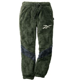 「＜リーボック＞ロゴデザインボアパンツ（メンズルームウェア）」｜カーキ