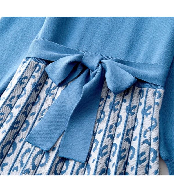 RANAN（ラナン）の「ヒョウ柄ジャカードニットワンピース（ニットワンピース）」｜詳細画像