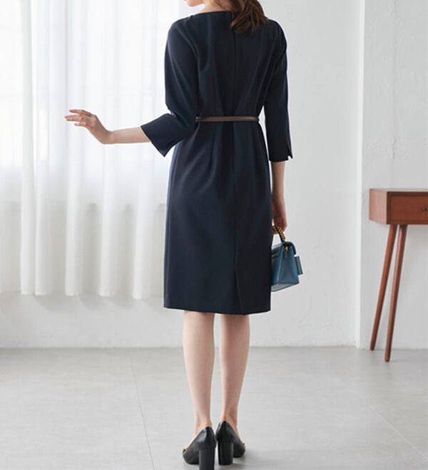 RANAN（ラナン）の「洗える！ベルト付タイトワンピース（その他ワンピース）」｜詳細画像