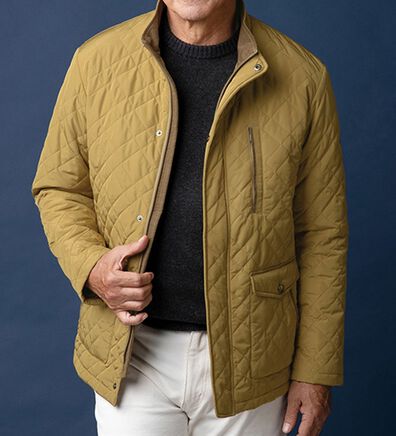 「＜クロコダイル＞中わたキルトジャケット（メンズジャケット）」