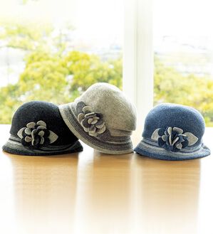 BELLUNA（ベルーナ）の「バスクウール混小顔魅せ帽子（帽子）」｜詳細画像