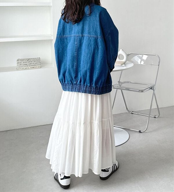 GeeRA（ジーラ）の「オーバーサイズダブルジップデニムブルゾン（ブルゾン）」｜詳細画像