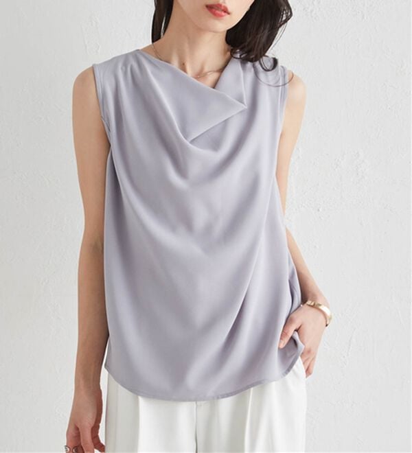 RANAN（ラナン）の「ノースリドレープブラウス（ブラウス）」｜詳細画像