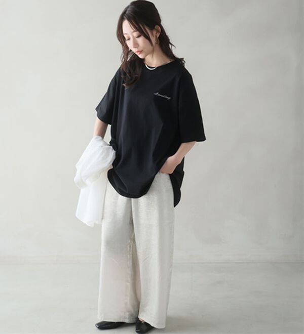 A HAPPY MARILYN（アハッピーマリリン）の「【Ｌ～９Ｌ】選べる４デザイン♪綿１００％ロングＴシャツ（Tシャツ）」｜詳細画像