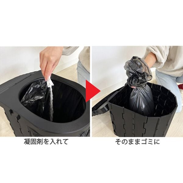 「ライト付緊急トイレセット（その他美容・健康機器）」｜詳細画像