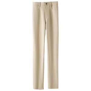 BELLUNA（ベルーナ）の「なめらかボンディング素材美脚ストレートパンツ（フルレングスパンツ）」｜ライトベージュ