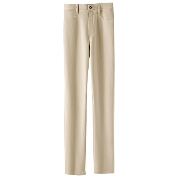 BELLUNA（ベルーナ）の「なめらかボンディング素材美脚ストレートパンツ（フルレングスパンツ）」｜ライトベージュ