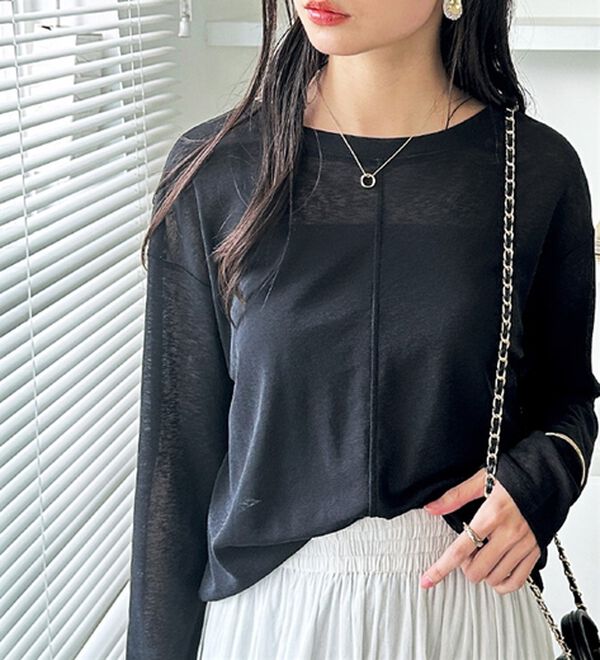 GeeRA（ジーラ）の「着回し自在！スラブシアートップス（カットソー）」｜詳細画像