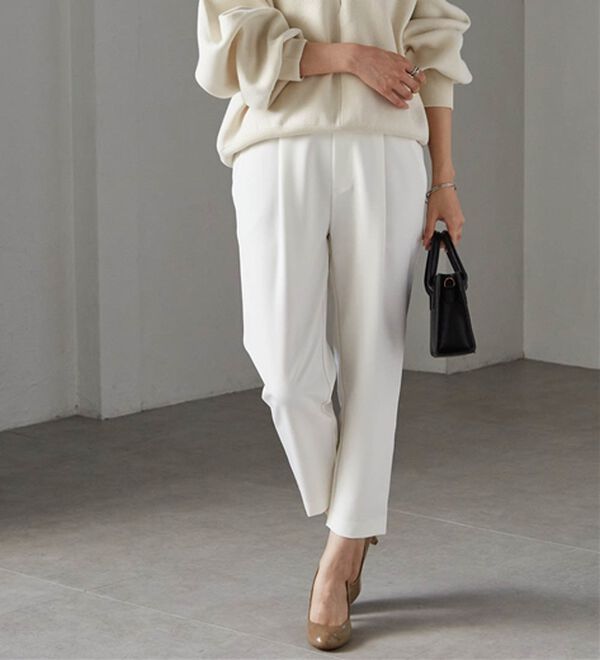 RANAN（ラナン）の「美脚シルエットクロップドパンツ（フルレングスパンツ）」｜詳細画像