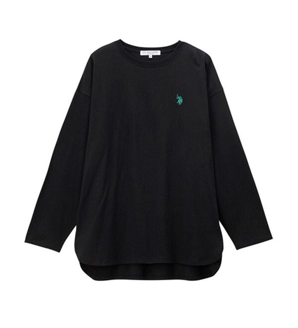 GeeRA（ジーラ）の「【Ｕ．Ｓ．ＰＯＬＯ ＡＳＳＮ】オーバーサイズ刺しゅうロンＴ（カットソー）」｜詳細画像