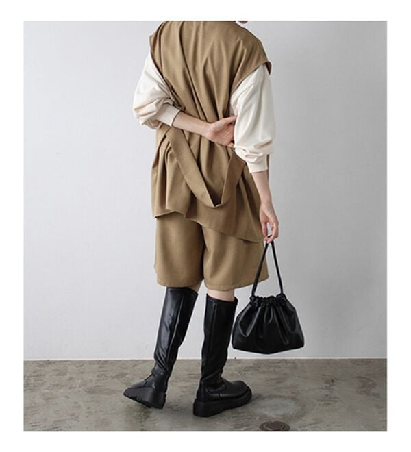 GeeRA（ジーラ）の「ベルト付ショートパンツ（その他パンツ）」｜詳細画像